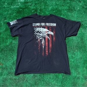 Stand for Freedom Men's Black Graphic Tee